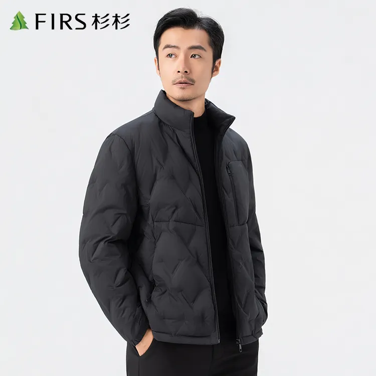 【都市轻暖系列】杉杉2025冬季新款鹅绒商务休闲男士保暖羽绒服外套