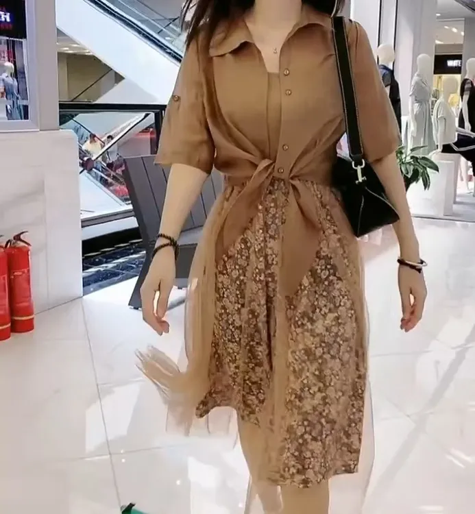 新款气质时尚洋气韩版连衣裙1982