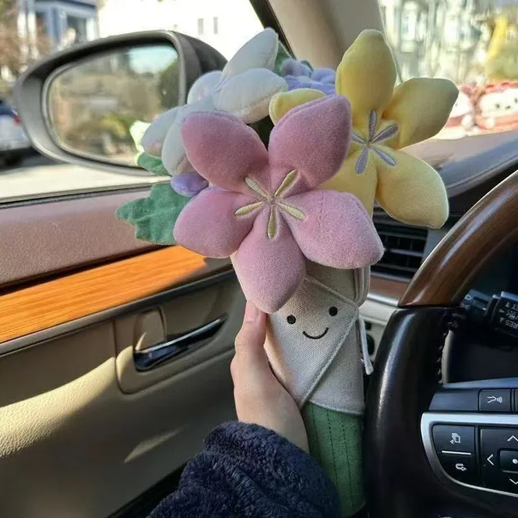 趣味手捧花公仔玩偶可爱毛绒玩具送女生教师生日礼物