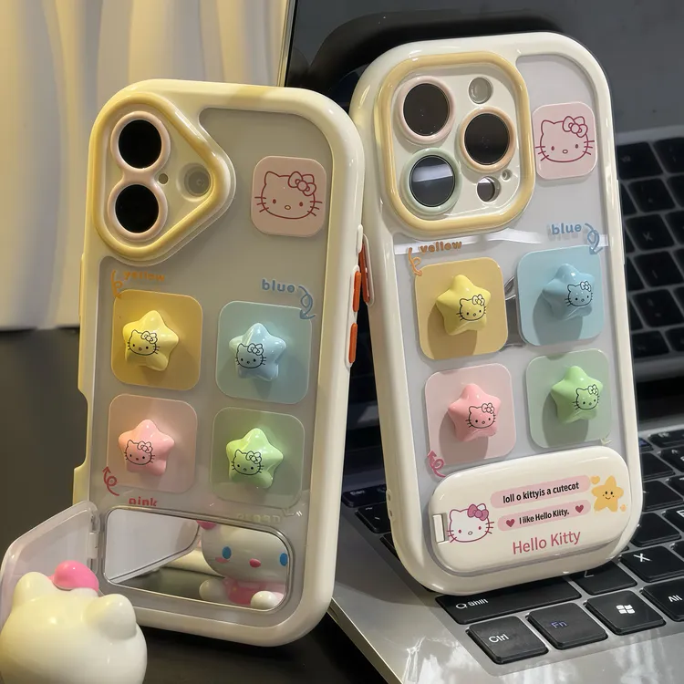 星星KT支架适用苹果16手机壳iPhone15小米14套13vivoppo华为p70女