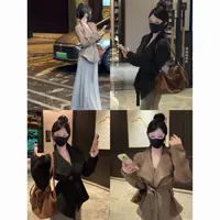 阿九一只 复古绑带收腰休闲长袖外套0012