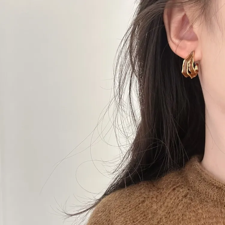 铜合金耳饰 【么么专属】女日韩港风时尚耳环 银针贴面耳适合的耳饰