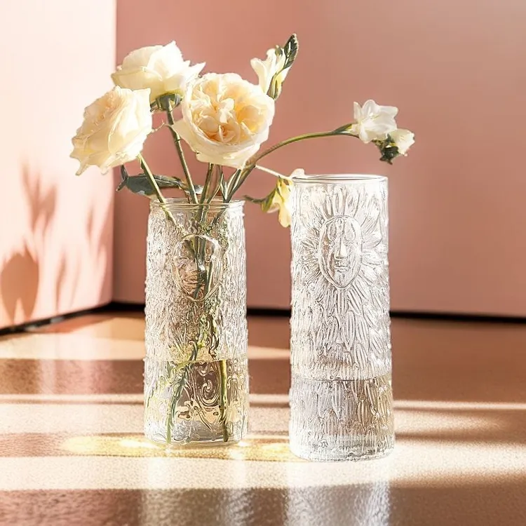 花瓶摆件客厅插花玻璃大号透明轻奢高级水养百合水培绿植鲜花专用