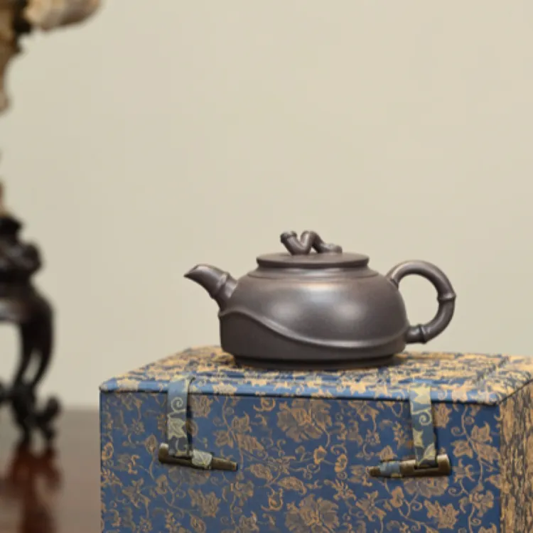 竹报平安·全手工       /容量230cc/天青泥 