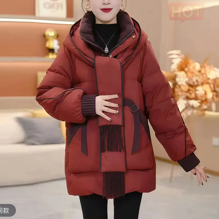 2025新款时尚洋气百搭女装羽绒服女款爆款正品洋气加厚保暖设计感