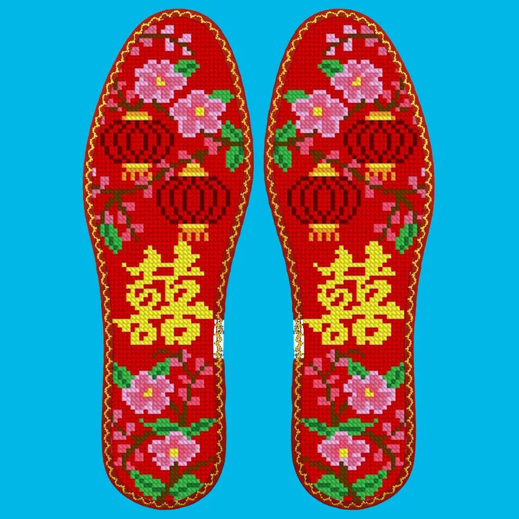 47码精密十字绣鞋垫可选花样