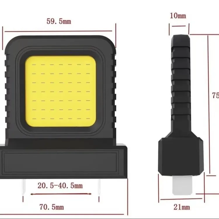多功能便携锂电池工作灯适用于电动工具户外露营LED高亮照明