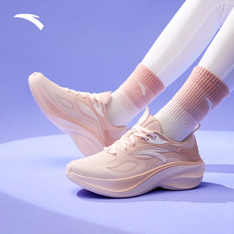 安踏叶子5丨25年春夏新款女款跑步鞋体考体测厚底款运动鞋增高款