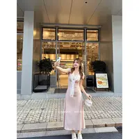XD麦991145【慵懒基调】韩系氛围感学院风夏日多巴胺短袖连衣裙