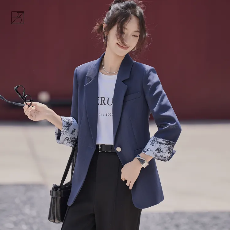 休闲时尚小西装女2025秋新款韩版高级设计感气质宽松百搭西服外套