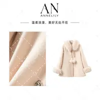 ANNELILY安琪琪【时安】冬款上新百搭90白鸭绒羽绒外套AW2510095