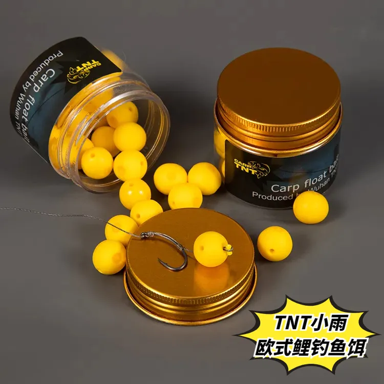 欧鲤钓TNT小雨同款 带味型钓巨物硅胶浮球珠珠和玉米
