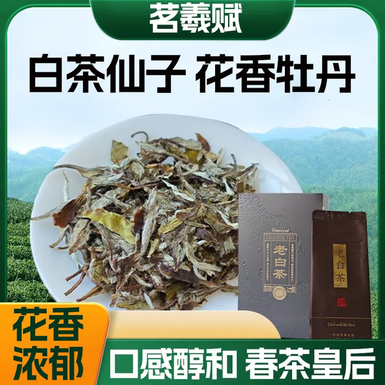 茶叶口粮茶老白茶2021年白牡丹级别口感醇和8克*6泡简装耐泡度好