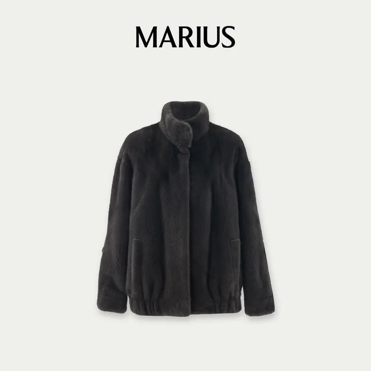 MARIUS‘冰岛朗姆’高奢重磅水貂外套