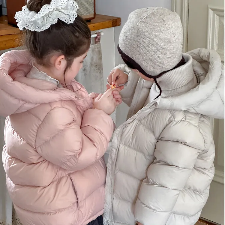 2025秋冬新品儿童羽绒服面包轻羽绒男女宝宝童装保暖外套