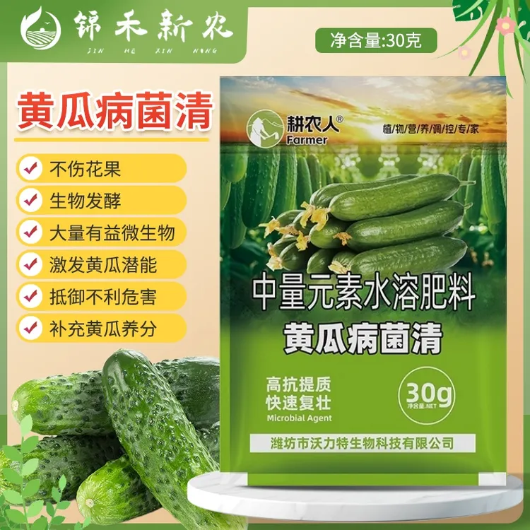 黄瓜病菌清复合中量元素菌肥水果黄瓜长黄瓜旱黄瓜蔬菜专用叶面肥