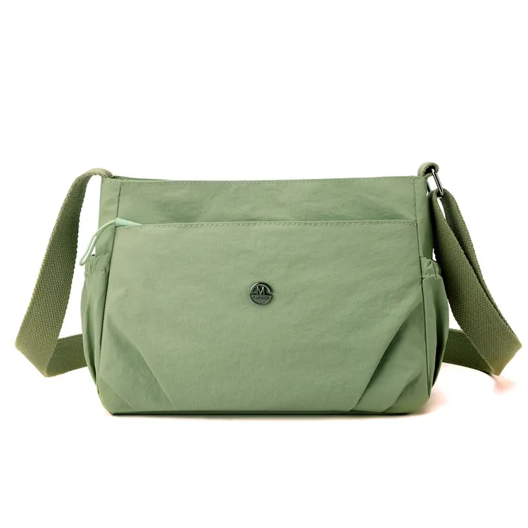 轻便休闲布包新款多功能单肩包多层大容量斜挎包男女时尚防水肩包