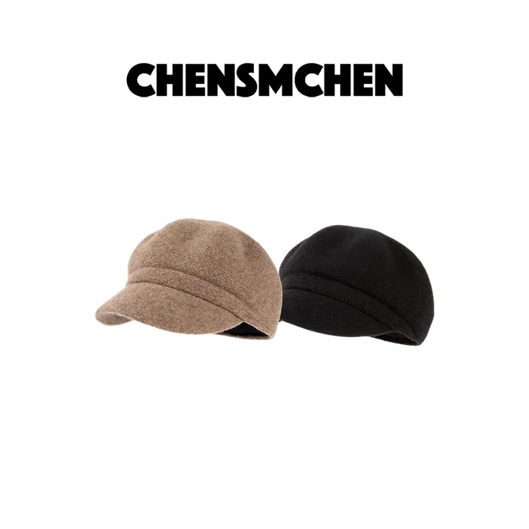 CHENSMCHEN 绵羊毛简约复古八角帽女时尚百搭CSS10177NL