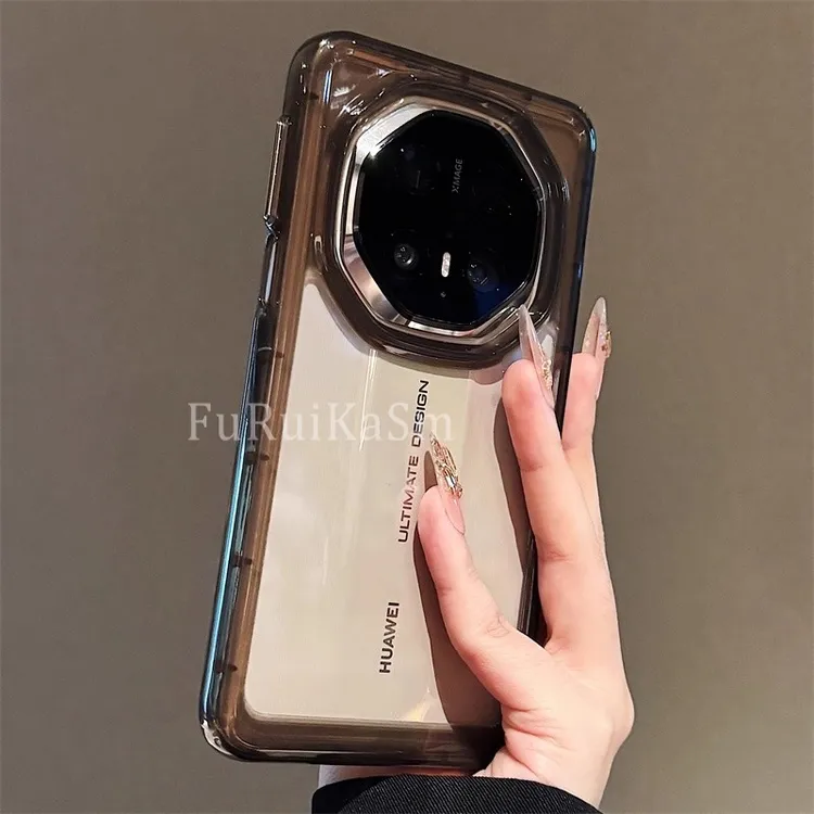 百搭透亮简约透黑适用华为mate70rs非凡大师手机壳新款防摔70/pro