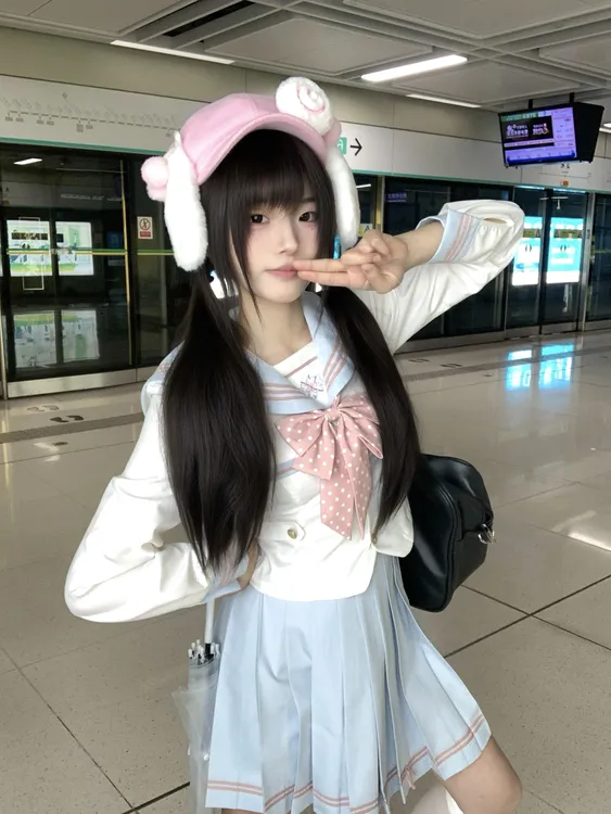 【海盐泡泡】水手服甜美少女jk制服套装学院风日系收腰原创正版