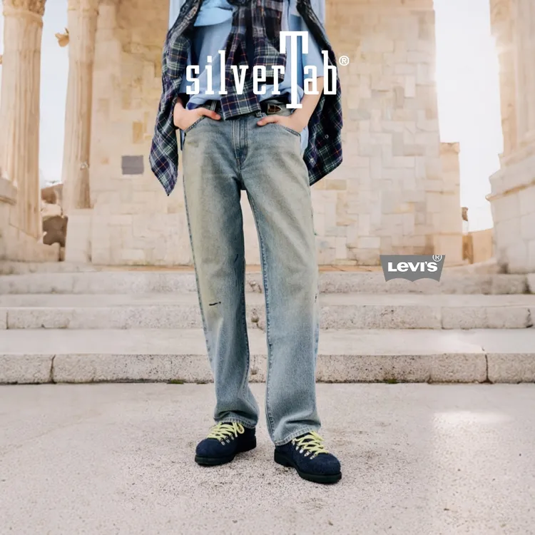 Levi's®SilverTab™25秋季女士美式高街BAGGY直筒牛仔裤A3510-0098