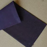 青铜饕餮 幽紫双面真丝 香云纱茶席 50*22