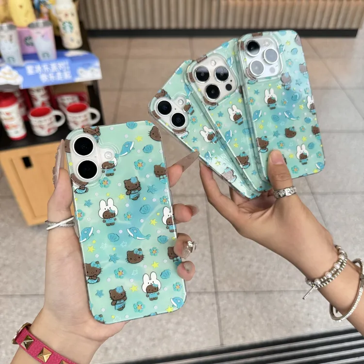 晕染海星贝壳米菲兔imd适用苹果16/15华为p70手机壳iPhone14oppo