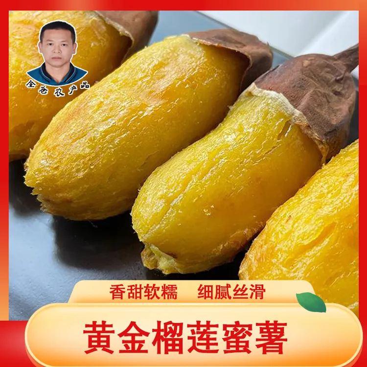 全爸农产品湛江榴莲蜜薯丝滑鸣门金时红瑶蜜薯3-5斤 
