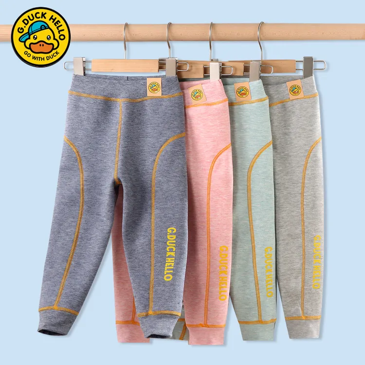 【宝藏衣橱】秋冬小黄鸭加绒加厚奥利绒防寒大码防风儿童保暖裤ZH