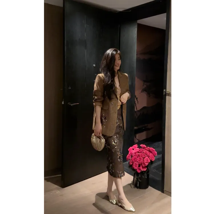 【N·COU】25秋新款【花弄影】复古小香风重工唐装DY52722