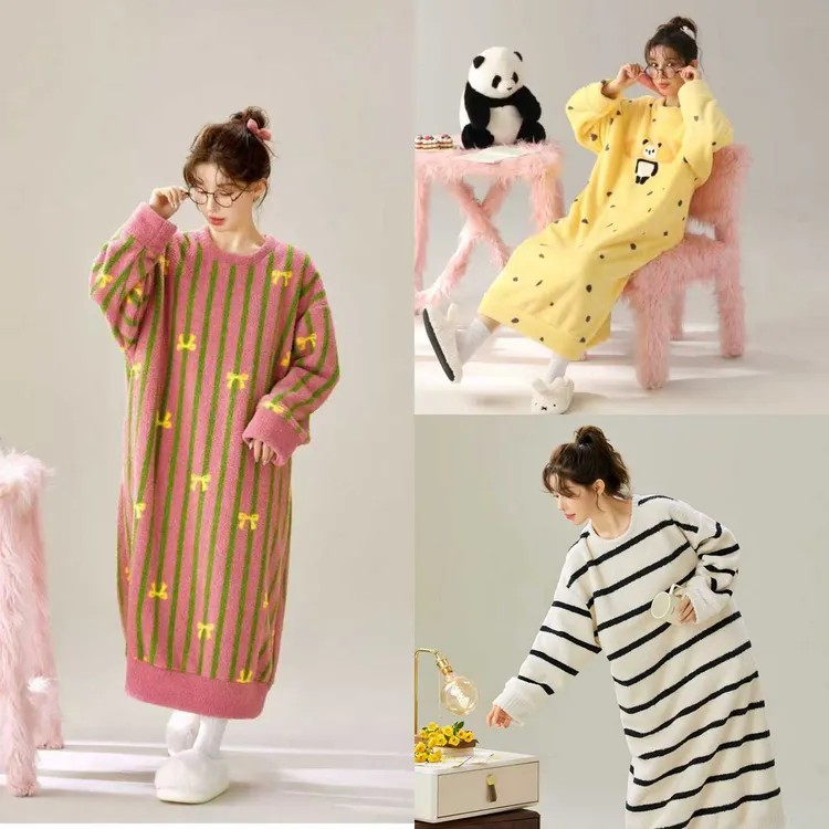 冬季新品【云柔暖意】女士家居服睡裙