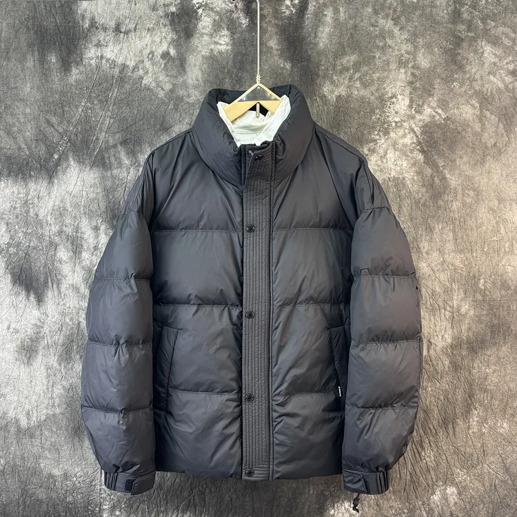 冬季男士潮牌立领加厚羽绒服青年时尚高品质白鸭绒保暖短款羽绒衣