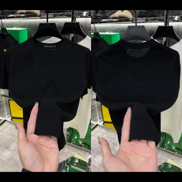 夏季百搭超薄冰丝男士休闲短袖BH025