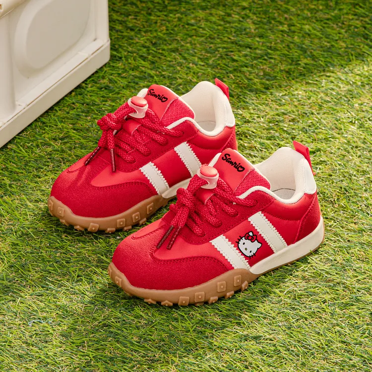 HELLO KITTY/凯蒂猫春节喜庆红休闲运动鞋女宝秋冬季儿童跑步童鞋