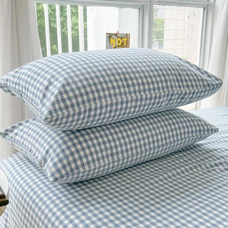 枕套一对装非全棉纯棉男女生整头枕头套单个枕芯48*74内胆套家用1