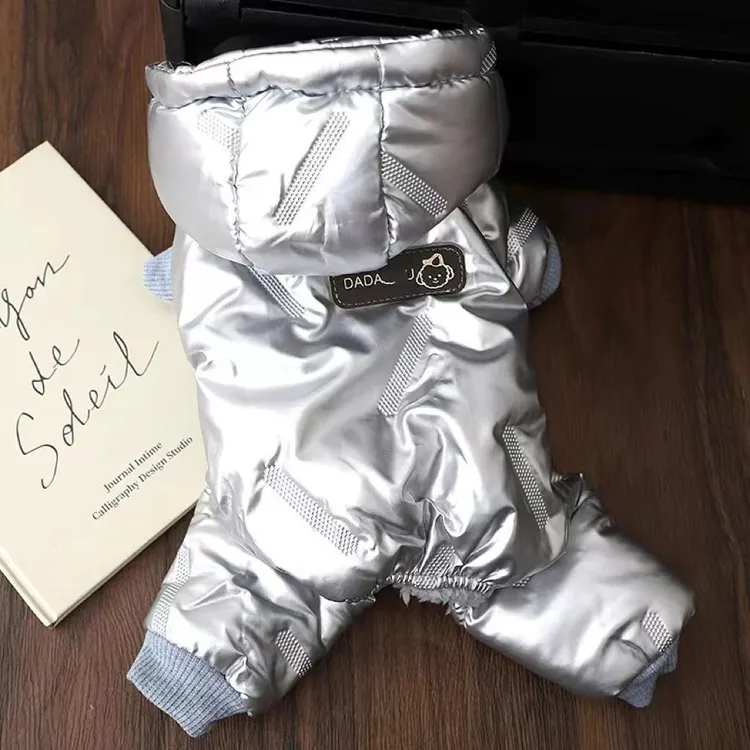 免洗狗狗衣服冬季防水四腿加厚狗棉衣宠物衣服秋冬款比熊泰迪衣服