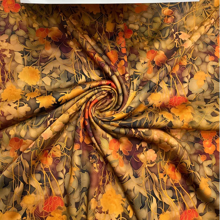 【绫绸】染底贡缎—莫奈花园