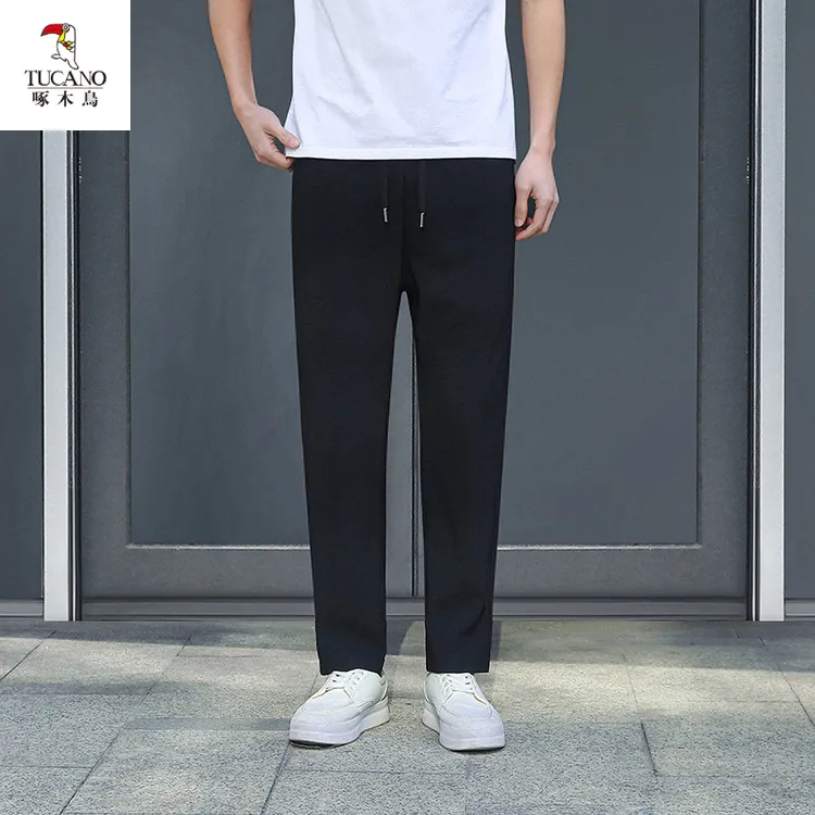 TUCANO/啄木鳥冰丝速干九分休闲裤男夏季轻薄凉感直简裤大弹力