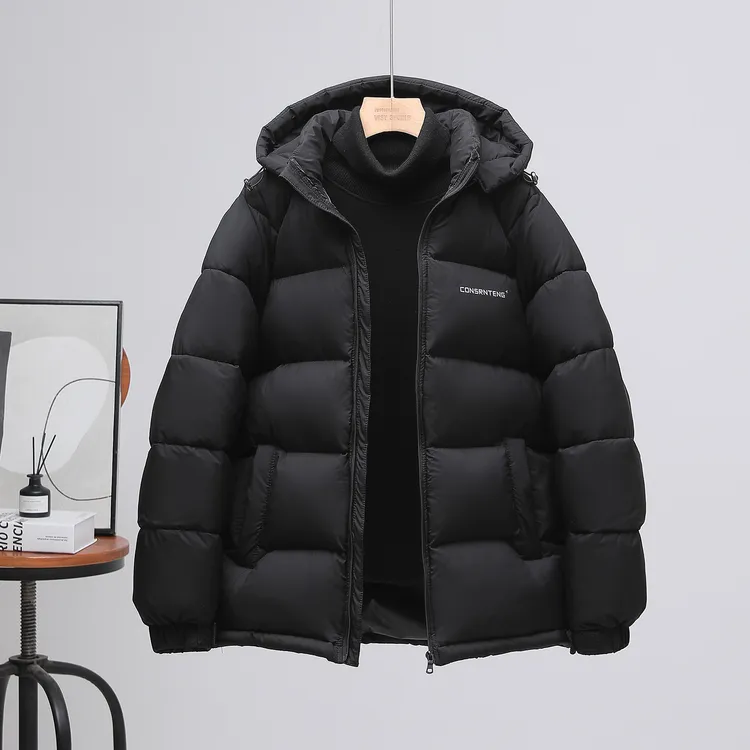 冬季新款男女同款短款面包服连帽加厚潮流百搭防寒服棉服保暖外套