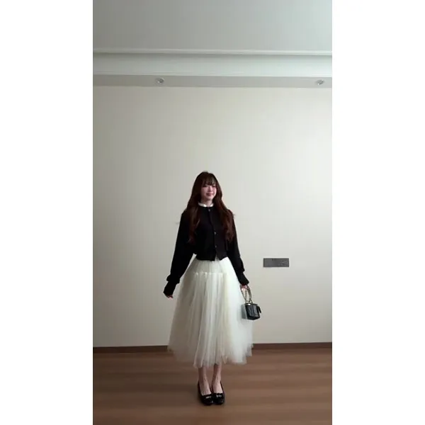 早秋穿搭一整套财阀千金女装清冷感贵系衣服套装春秋季裙子两件套