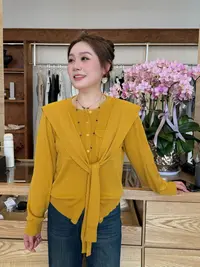 NANJIE/楠姐【秋日唱片】六羊毛秋季显瘦百搭针织毛衣XNS6565