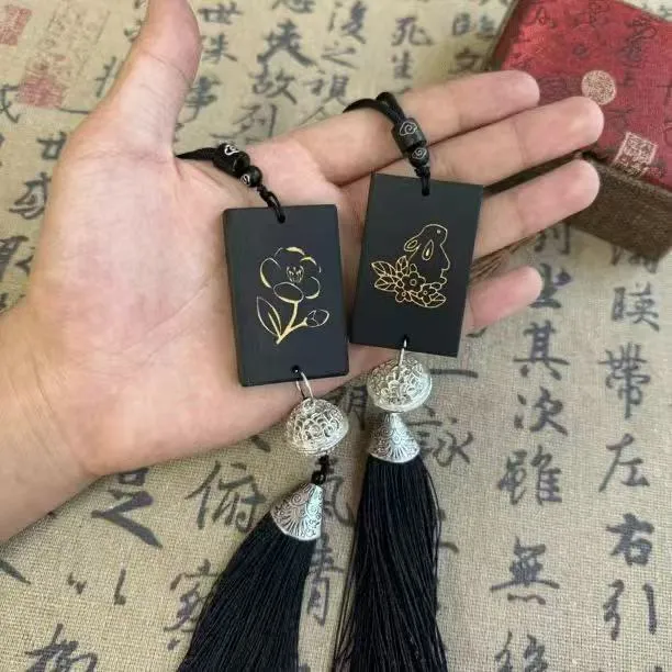 【咕噜】中秋diy玉兔茉莉车挂手工礼物平安挂件吊坠送男友长辈礼物