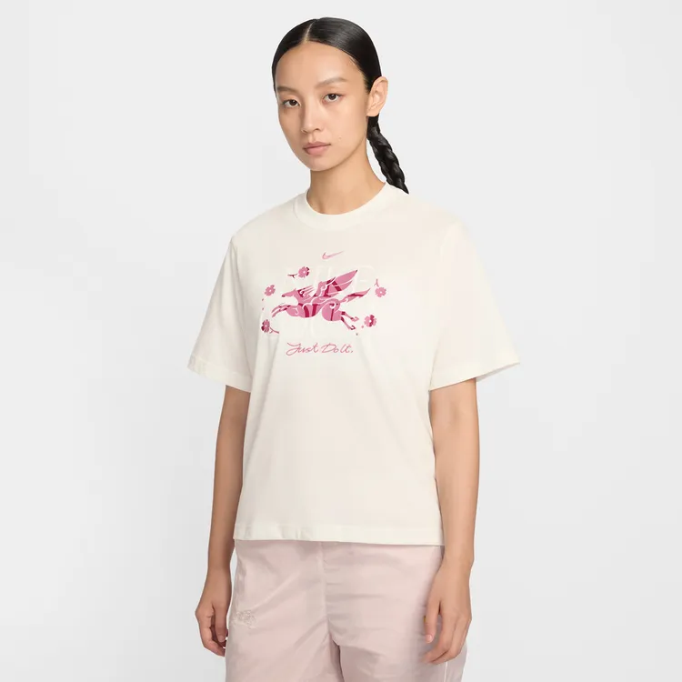 NIKE耐克女子AS W NK DF SS TEE CNY针织无领短袖T恤IQ3835-133