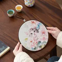 轻奢速吸水干泡台隔热锅垫餐垫防滑家用垫子可悬挂桌垫茶盘小型