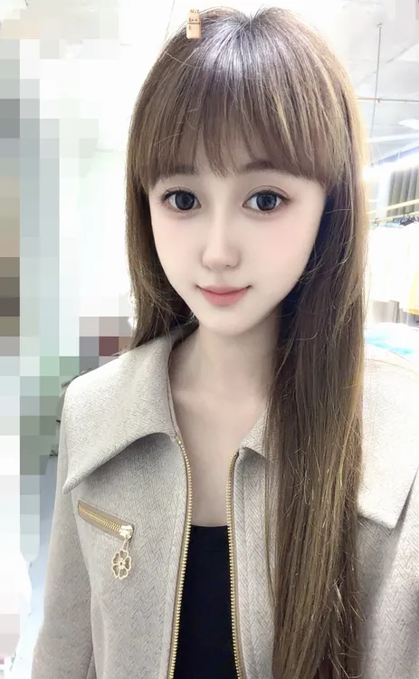 冬季休闲时尚保暖大气上衣直筒裤两件套轻奢套装