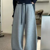 SUSU•【9370】加绒版～全员自留！拼接卫裤