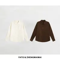【郑买买】板栗酥 秋冬新款清冷系美拉德气质百搭休闲衬衫YZ50907C1