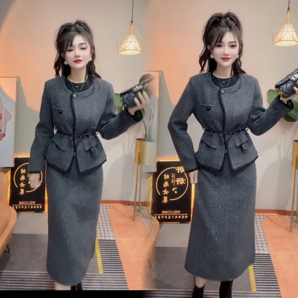 2025秋季新款洋气女宽松显瘦百搭气质好网红同款套装女时尚两件套
