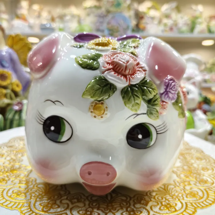 方亚新款猪猪存钱罐电视柜旁乔迁入户家居饰品儿童节日送礼首选