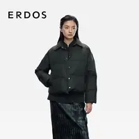 ERDOS 女士短款羽绒服25年早秋新品短款落肩箱型轻薄羽绒服